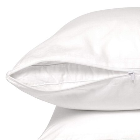 Pillow protector with Zipper 21 x 31 Queen Case of 24 Pcs