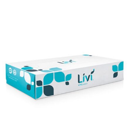Livi® VPG Select Flat Box Facial Tissue 100 sheets / Box Case of 30