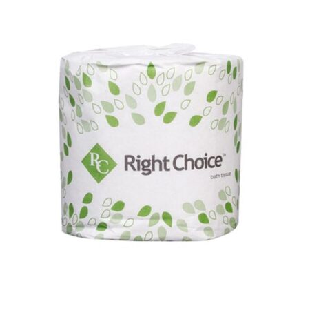 Right Choice Toilet Tissue 2-PLY SML ROLL 500 Sheets   Case of 96