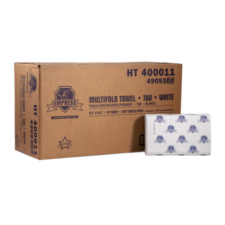 Empress TAD Premium Multifold Towel 9.06" X 9.45" White 16 / 250 cs