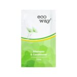 eco way Shampoo & Conditioner Sachet 10ml/0.24oz. - Case of 1000