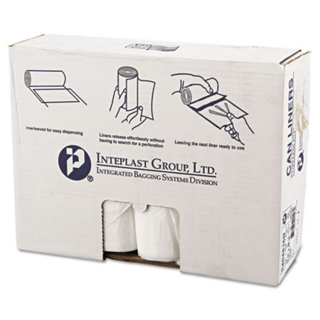 45 Gallon 11 Mic 40" x 46" High Density Can Liner / Trash Bag - 250/Case