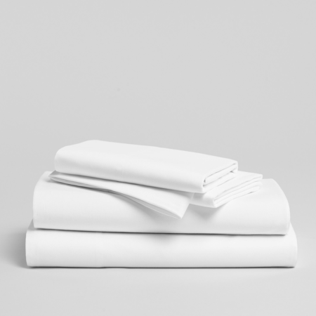 Flat Sheet Microfiber Full Size 81x104" White, Case Of 12