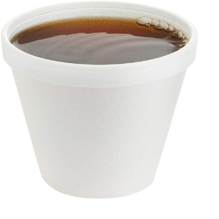 Foam Drink Cups, White 8 oz 1000 cups / Carton.