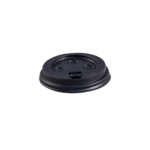 Dome Lid for 8oz Paper Hot Cup Black 10 / 100 cs