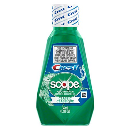 Crest + Scope Classic Mouthwash 36mL Original Formula 180 / cs