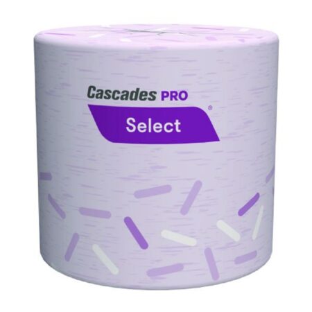 Cascades PRO Select Standard Bath Tissue 4" X 3.2" 2-Ply 500 Sheets 96 / cs